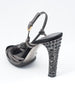 2010 Miu Miu grey sandals with jewelled heel W22052151  Miu Miu 