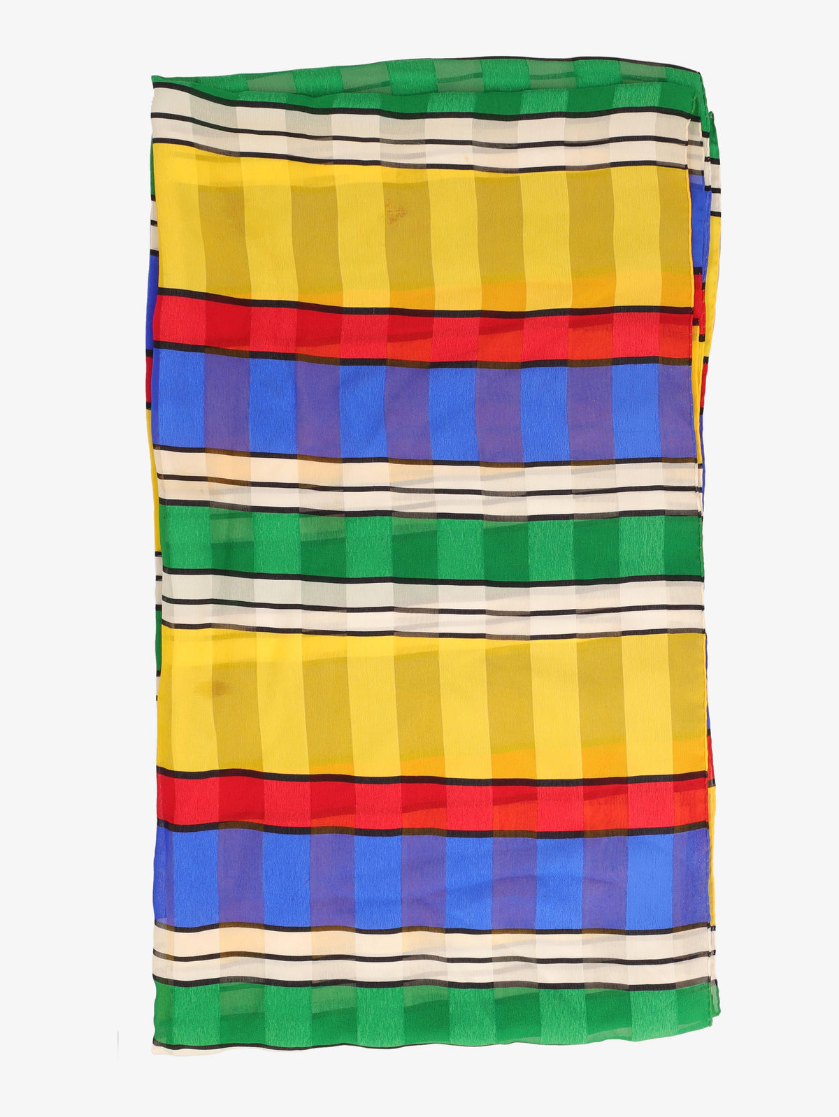 Vintage Rainbow Silk Scarf WCV13032025.73.10  Vintage 