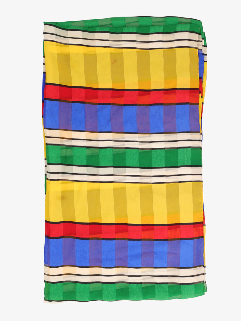 Vintage Rainbow Silk Scarf WCV13032025.73.10  Vintage 