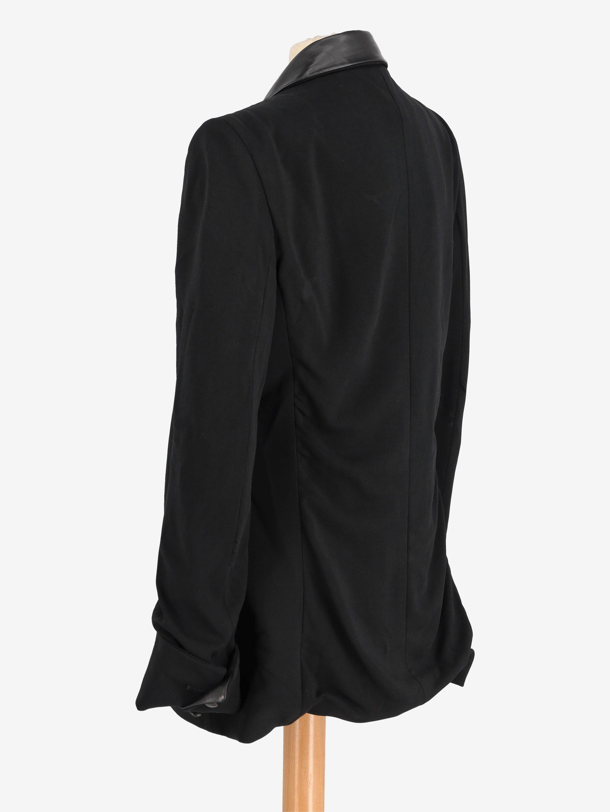 Basile Black Blazer With Leather Inserts W2511.116.02  Basile 