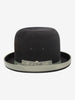 Grey Felt Hat with Silver Ribbon Trim W27526.139  Vintage 