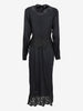 Fendi Black Silk Shirt Dress with Lace Detail W27526.17  Fendi 
