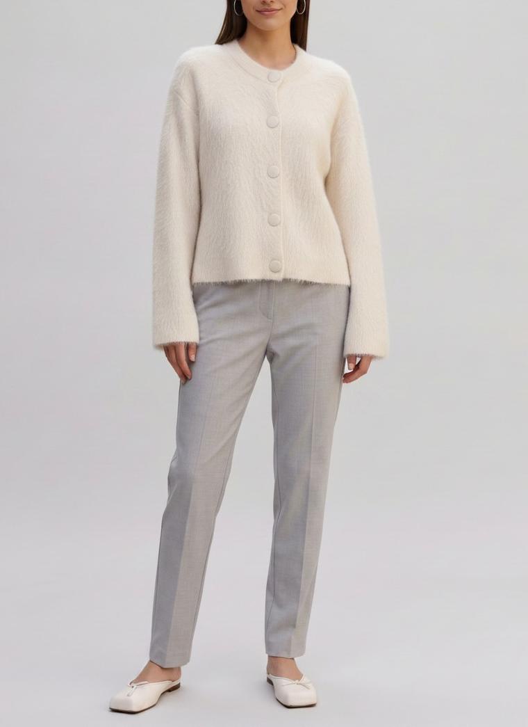 Jil Sander Cardigan in Alpaca and Wool Blend MR61125.13  Jil Sander 