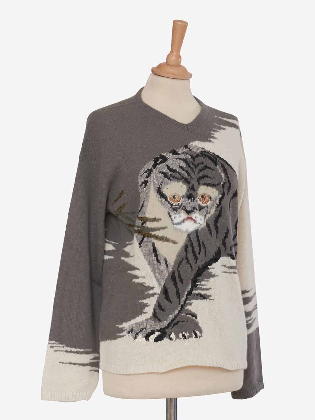 Krizia Hyena Embroidery Sweater CVM21.90.33E  Krizia 