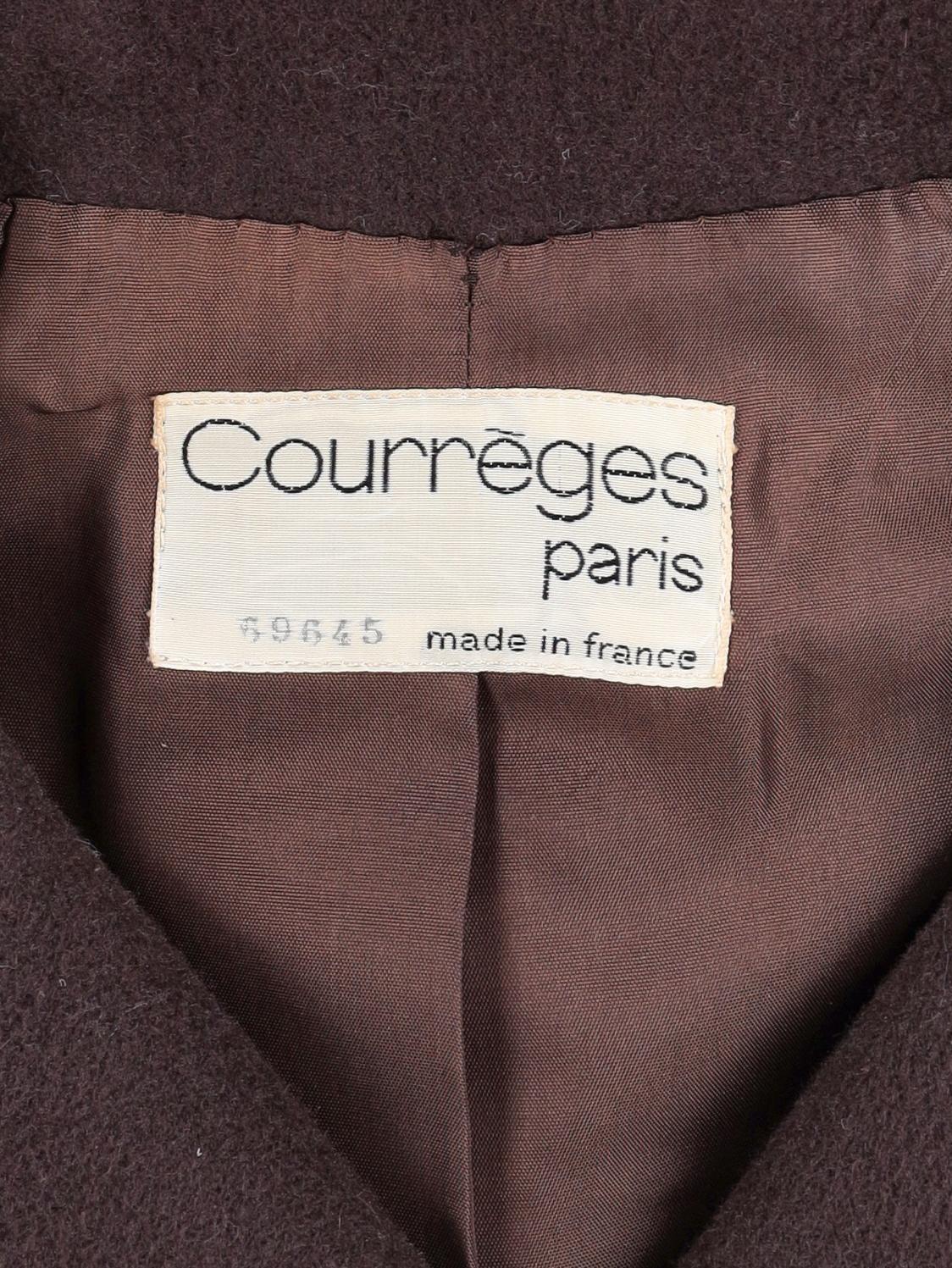 Courrèges Brown Coat MR260725.34  Courrèges 