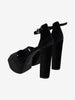 Vintage Black Velvet Platform Sandals WCV22072102  Vintage 
