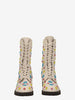 Moschino Combat Boots in White Leather WCV250821.05  Moschino 