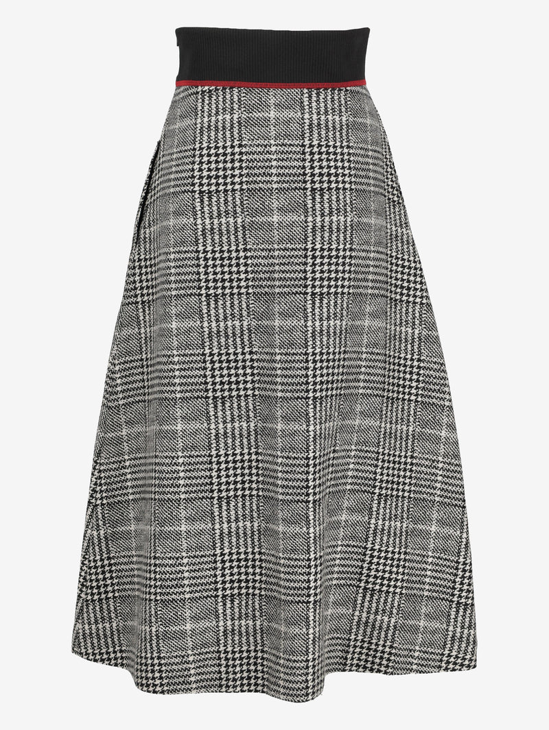 Fendi Tweed Wool Long Skirt CVB22.94.19  Fendi 