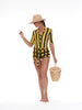 1970s Livio de Simone black and yellow onesie W22070404  Livio De Simone 