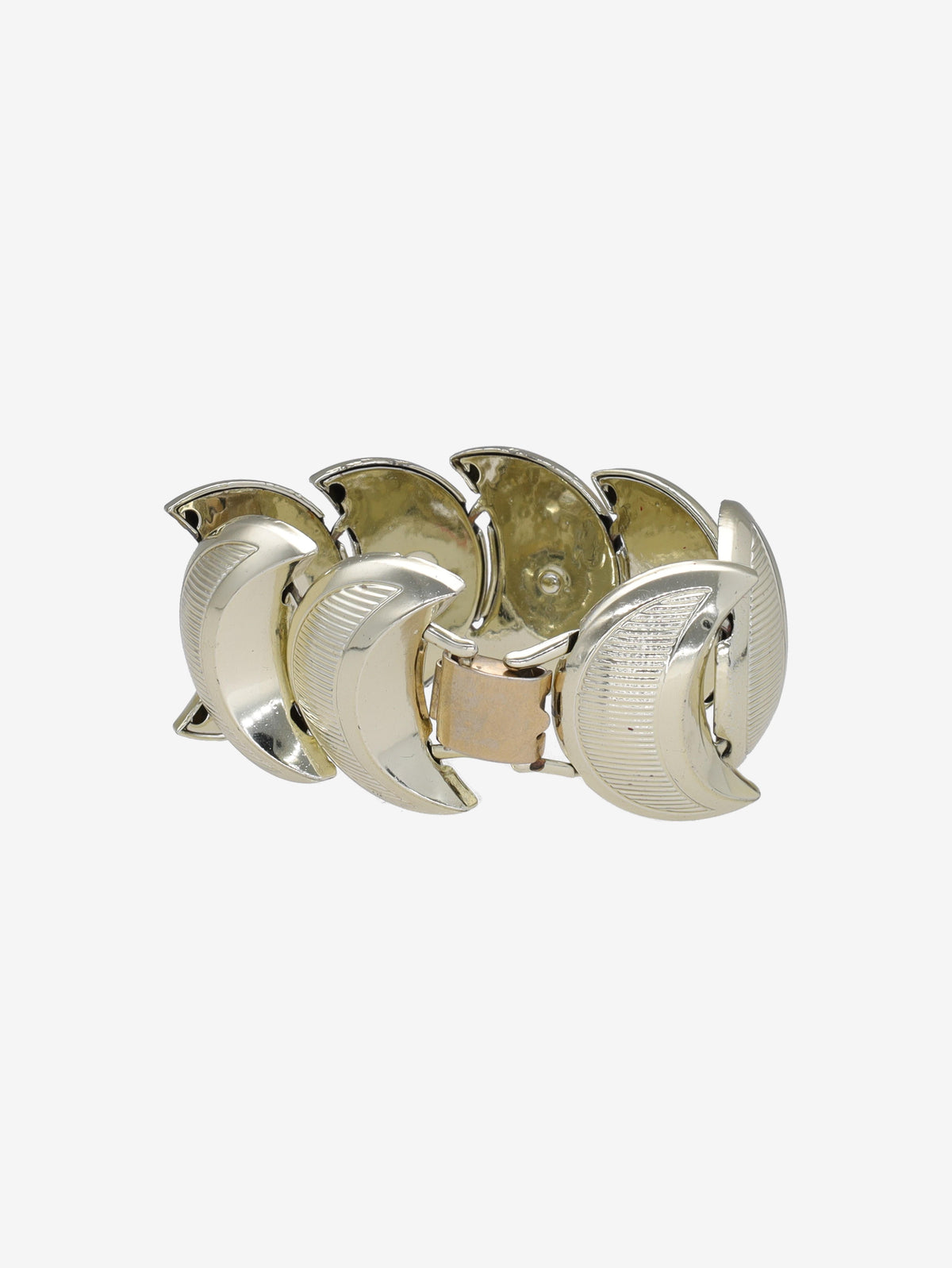 Vintage Thick Bracelet with Connected Crescent Moon Elements W13426.80  Vintage 