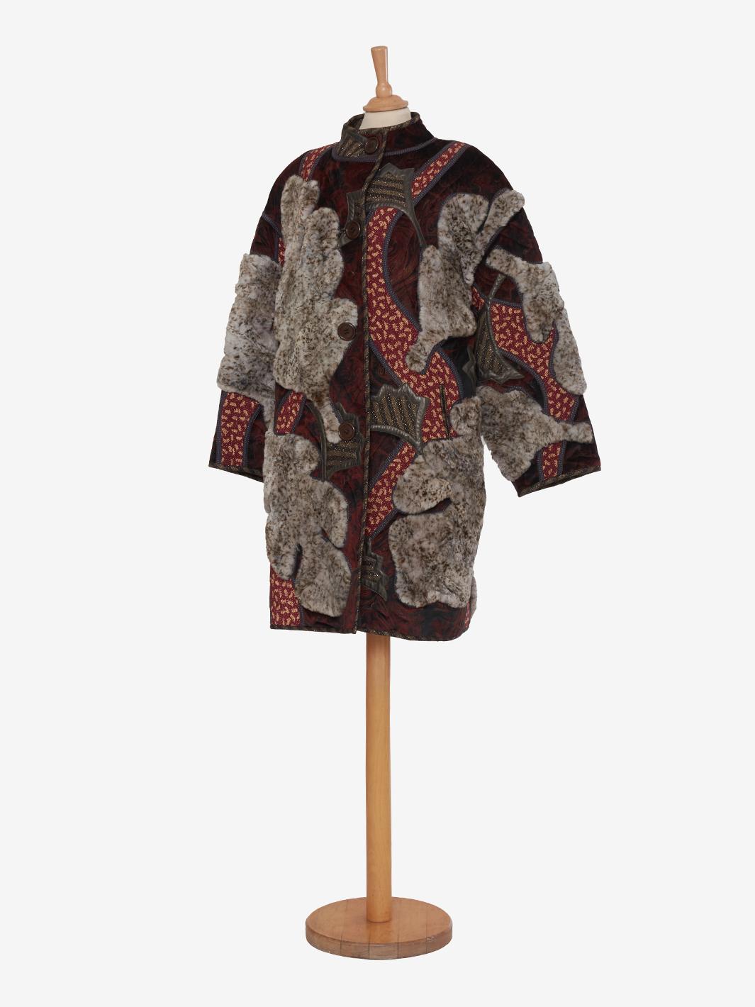 Vintage patchwork jacket with fur - '00 AR032  Vintage 