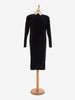Abito Gianni Versace in velluto nero con colletto in raso
