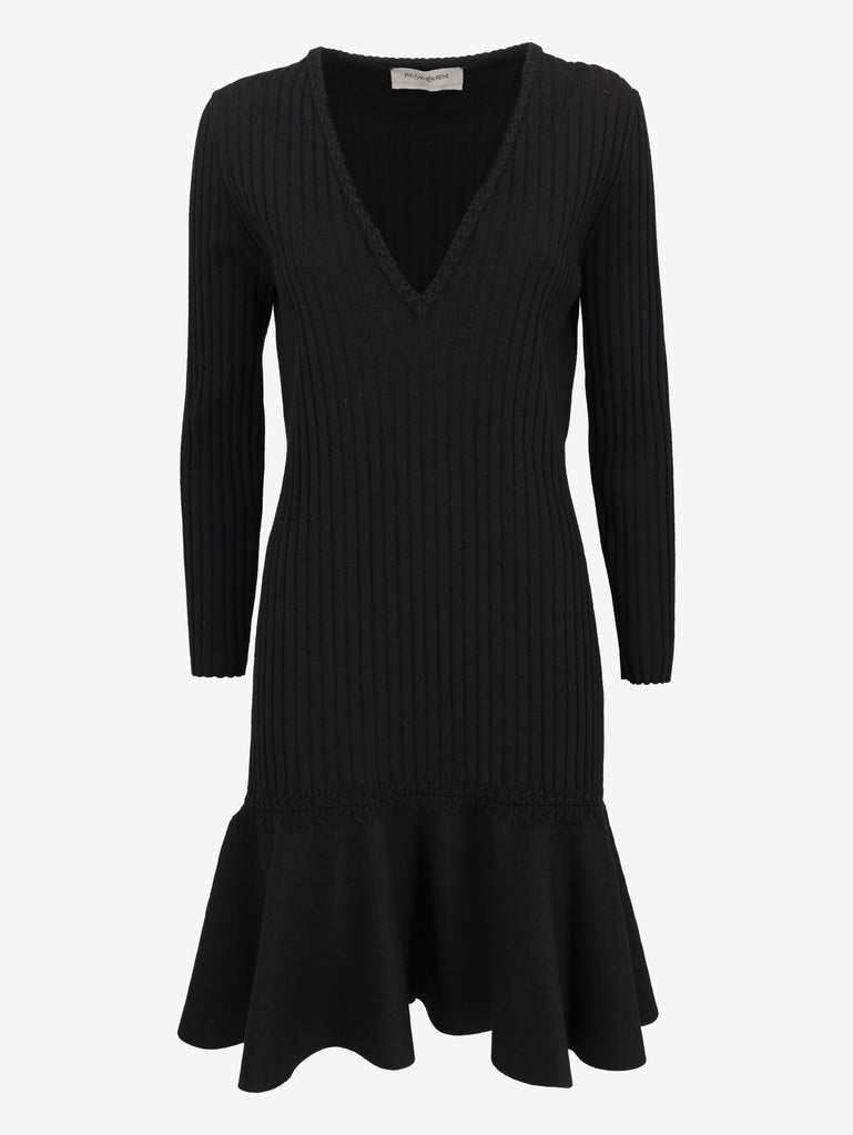Yves Saint Laurent Knitted Dress with Voluminous Skirt CVM26.22.19  Yves Saint Laurent 
