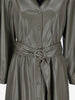 Vintage Soft Faux Leather Dress with Belted Waist W7426.37  Nanushka 