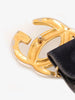Gucci Black Suede Buckle Belt