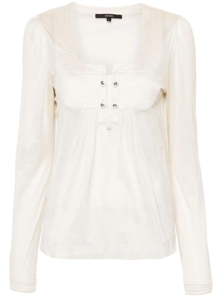 Gucci diamond-quilted cotton T-shirt WCV241046 . Gucci 