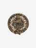 Vintage Straw Hat Clip-On Earrings with Floral Detail W13426.17  Vintage 