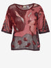 Krizia burgundy patterned T-shirt