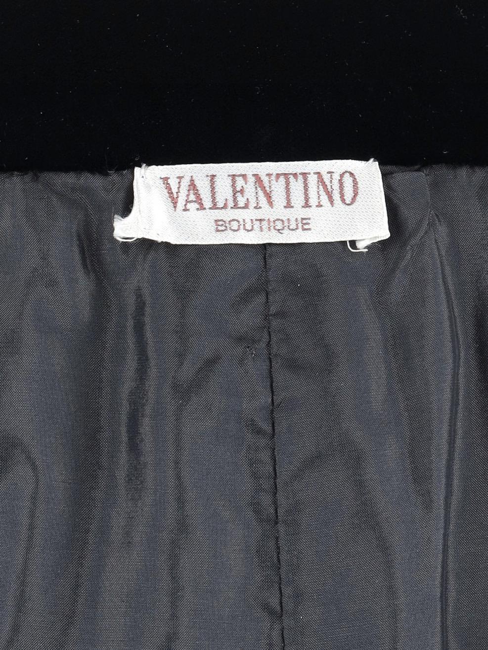 Valentino Boutique Long Velvet Skirt with Jewel Buttons MR260725.157  Valentino 