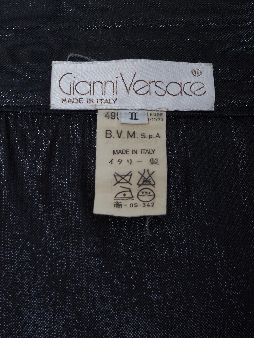 Gonna midi in seta di Gianni Versace