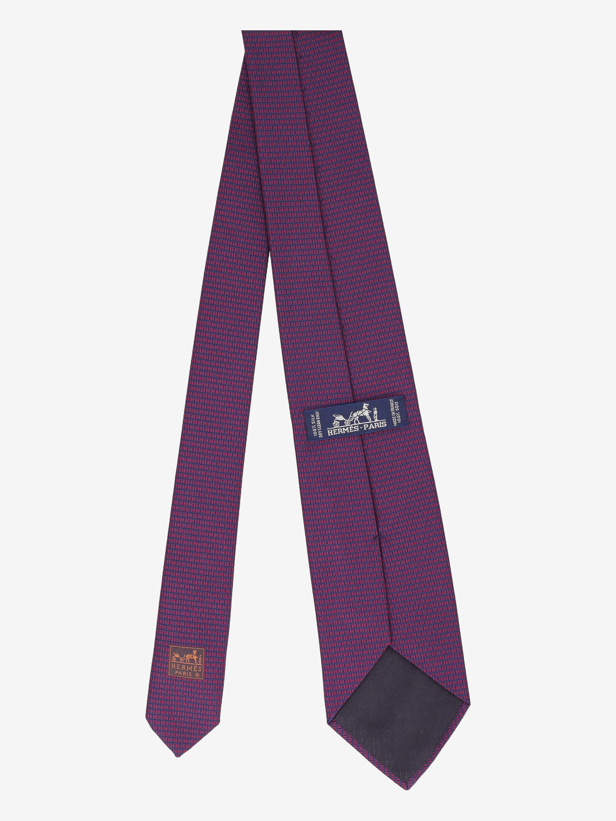 Hermès Optical H Pattern Silk Tie W24626.4  Hermès 