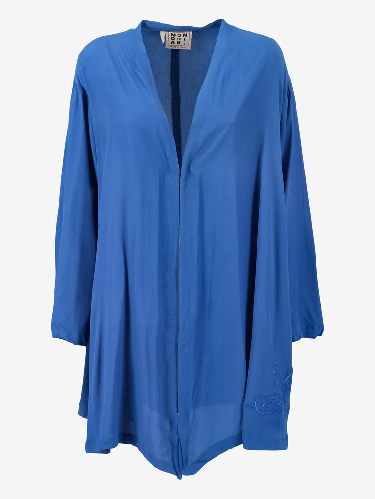 Mondrian Blue Silk Cardigan WCV041224.53  Mondrian 