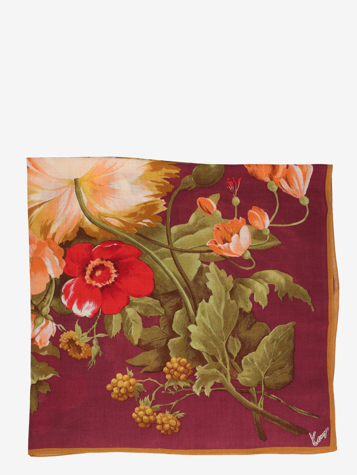 Kenzo Floral Wool-Blend Scarf W27526.67  Kenzo 