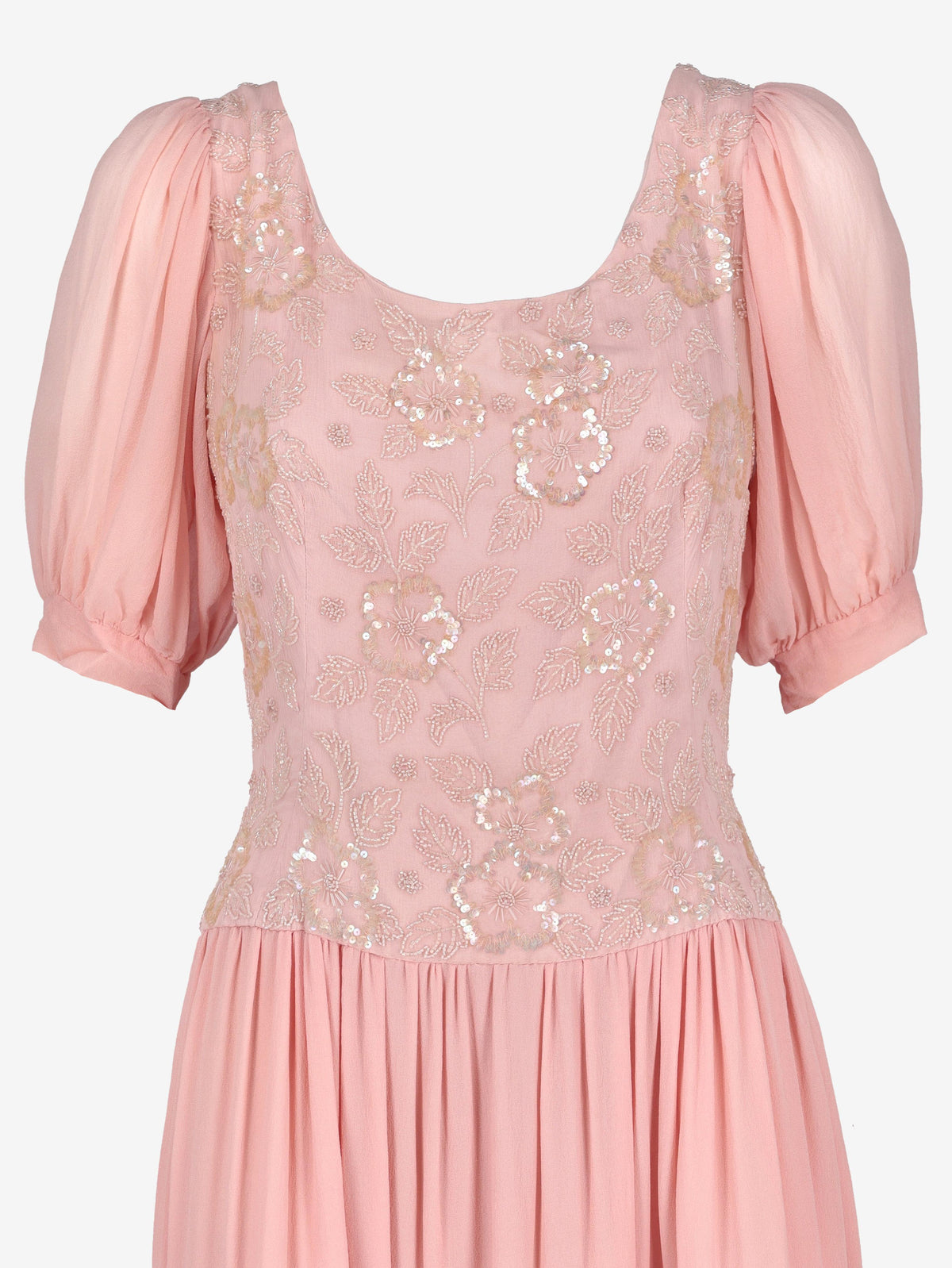 Vintage Peach Formal Dress W150626.7  Vintage 