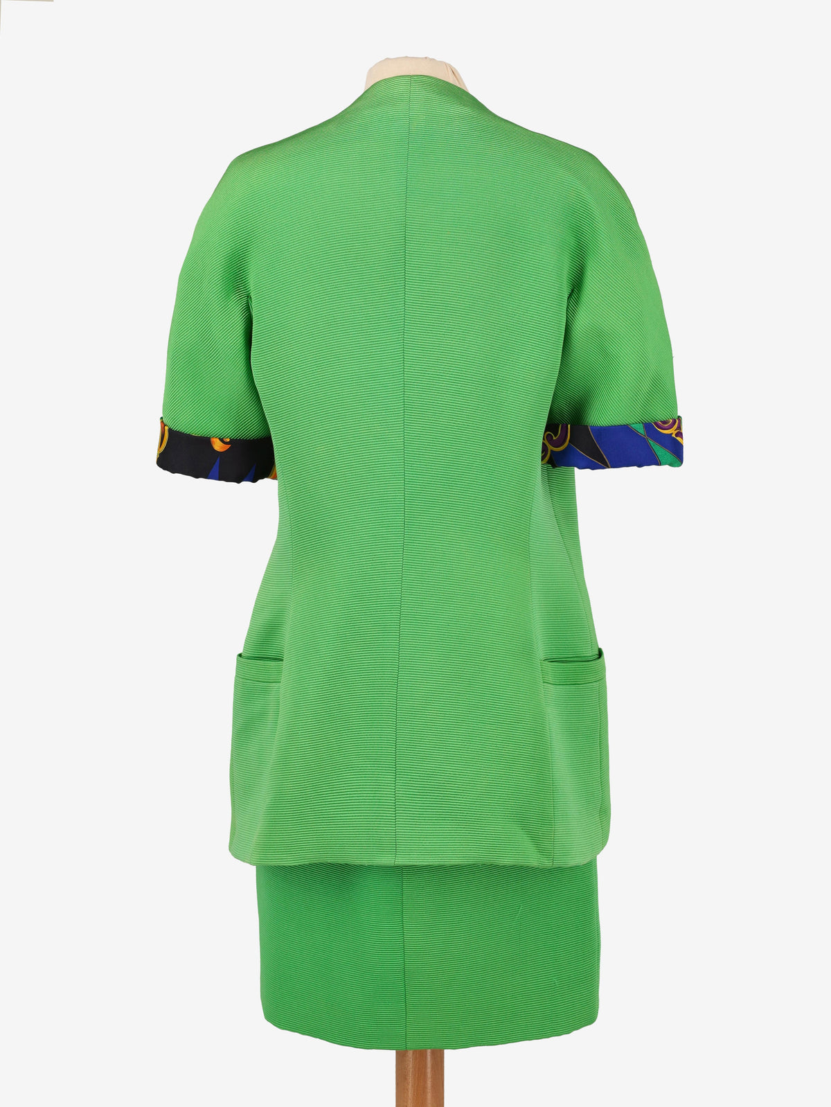 Atelier Versace Green Textured Suit W04032025_17  Gianni Versace 