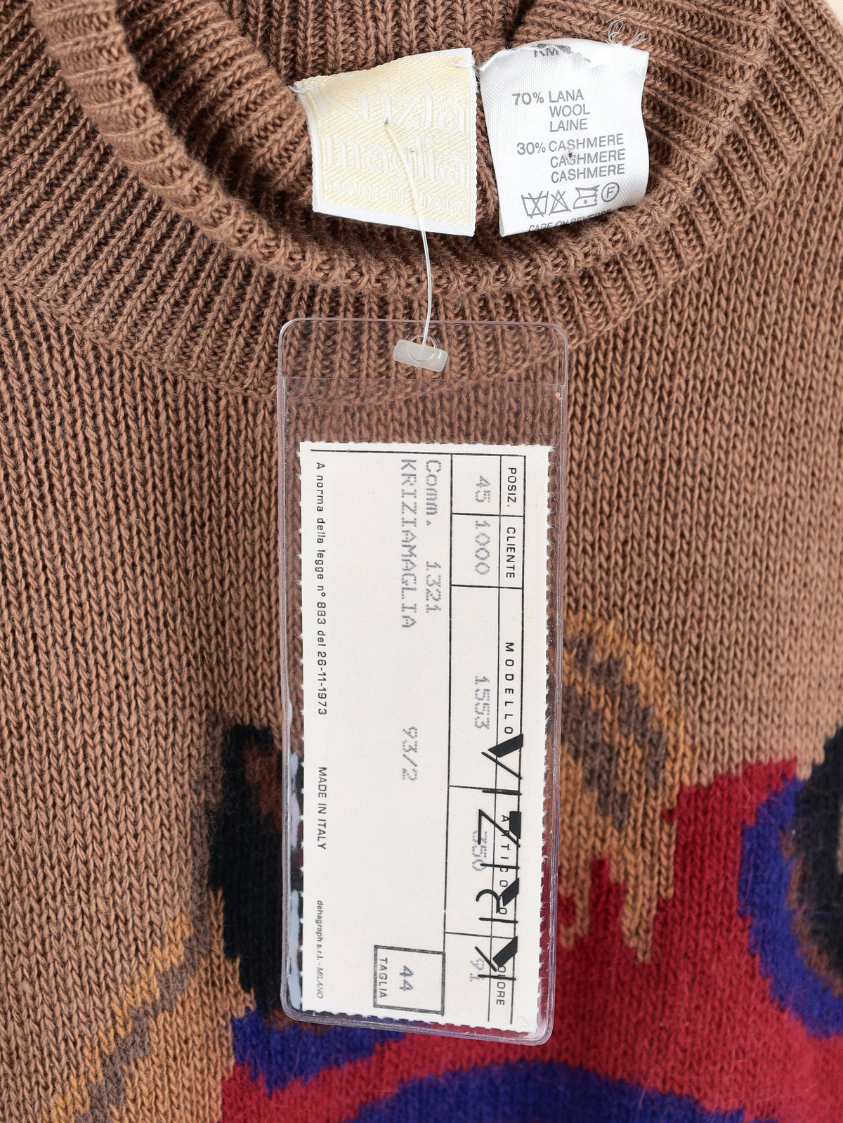 Krizia High-Neck Sweater with Horse Print W240426.2  Krizia 