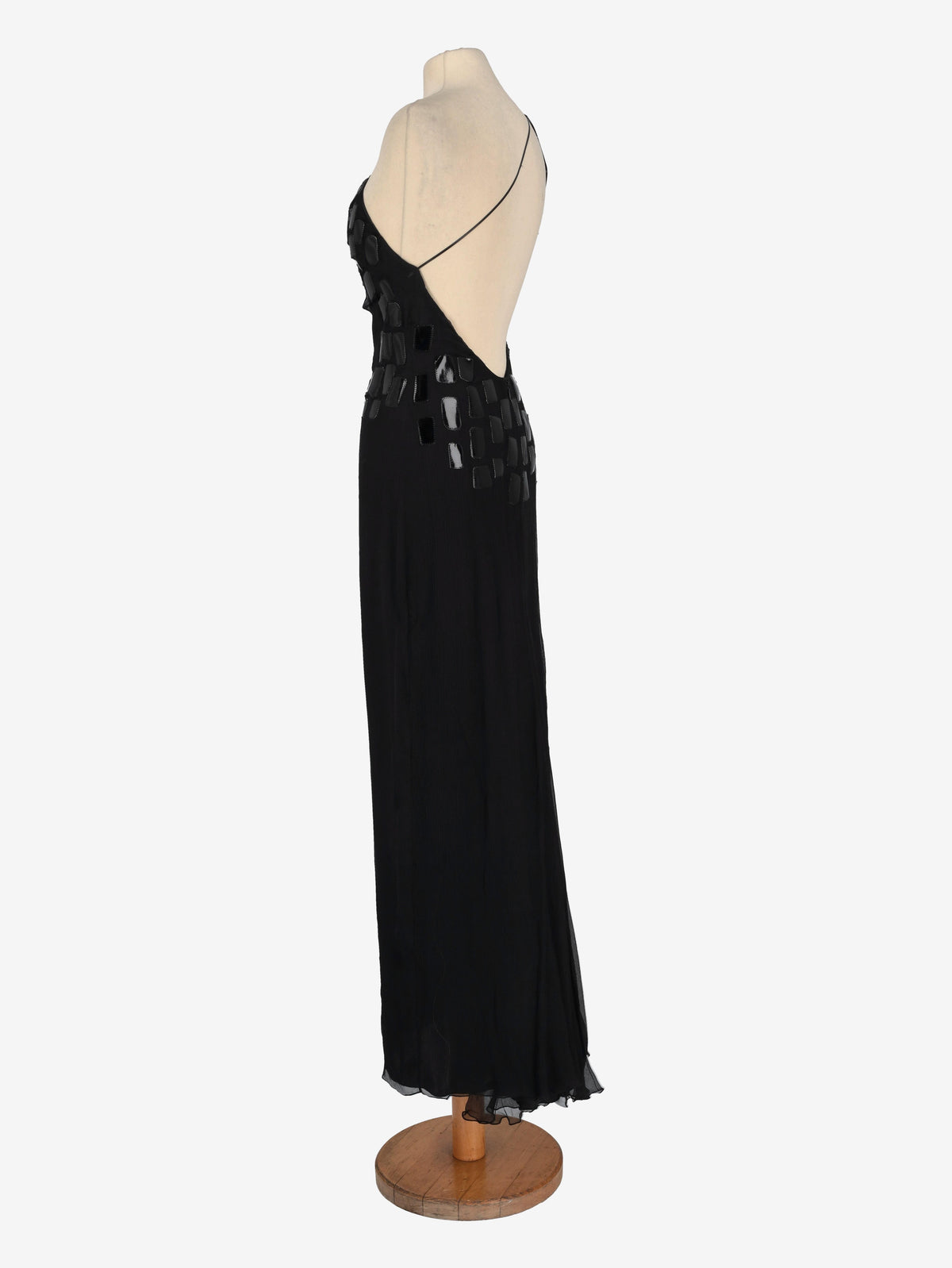 Mondrian Nightgown with Leather Inserts WCV041224.23  Mondrian 