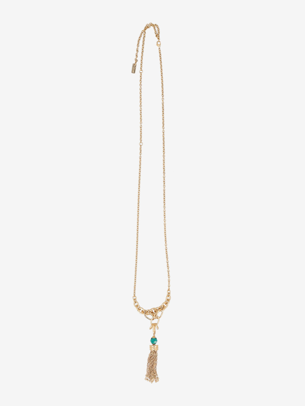 Chloé Gold-Tone Tassel Pendant Necklace W13426.105  Chloé 