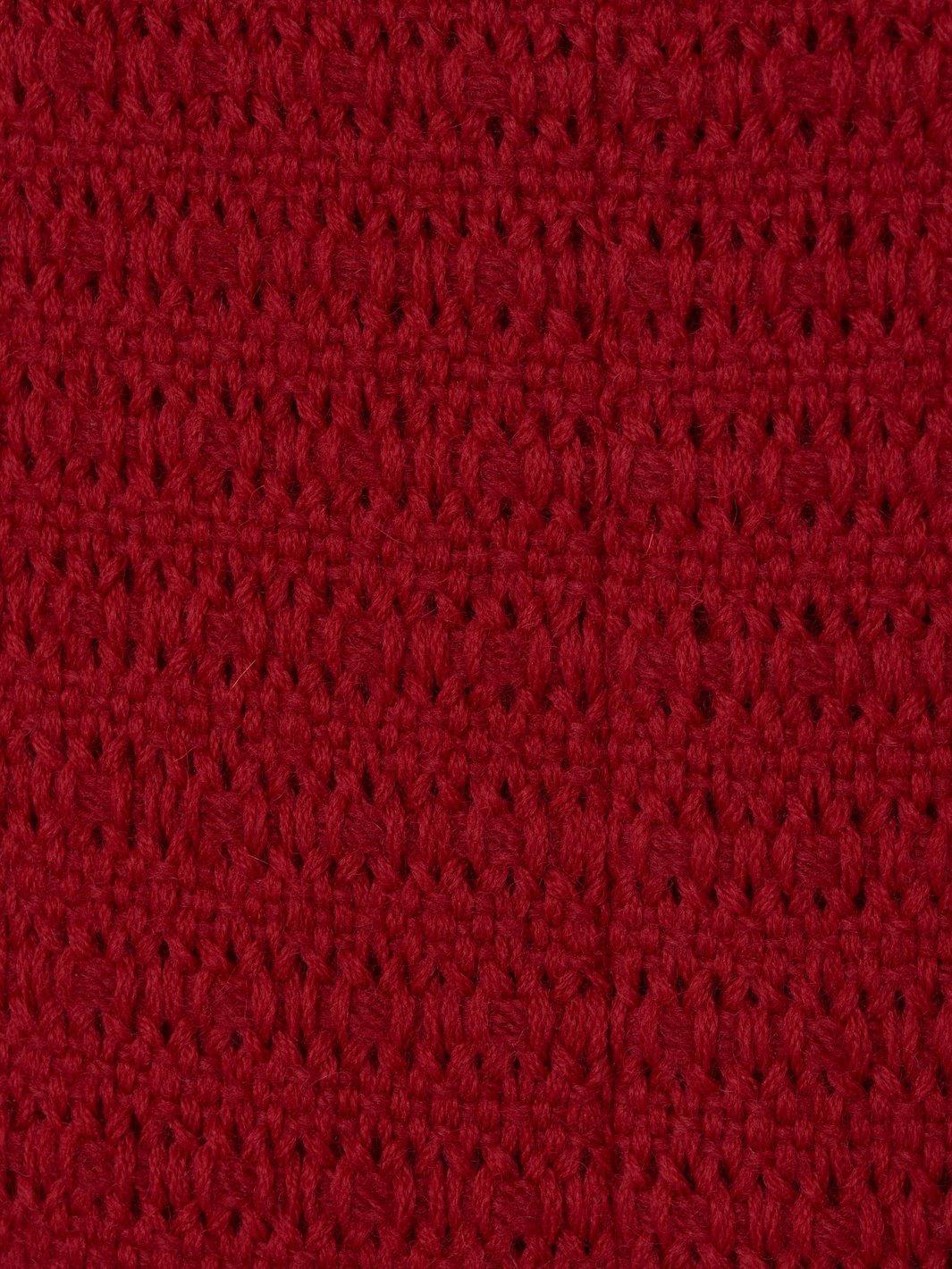 Abito smanicato Y2K Chanel in lana rossa