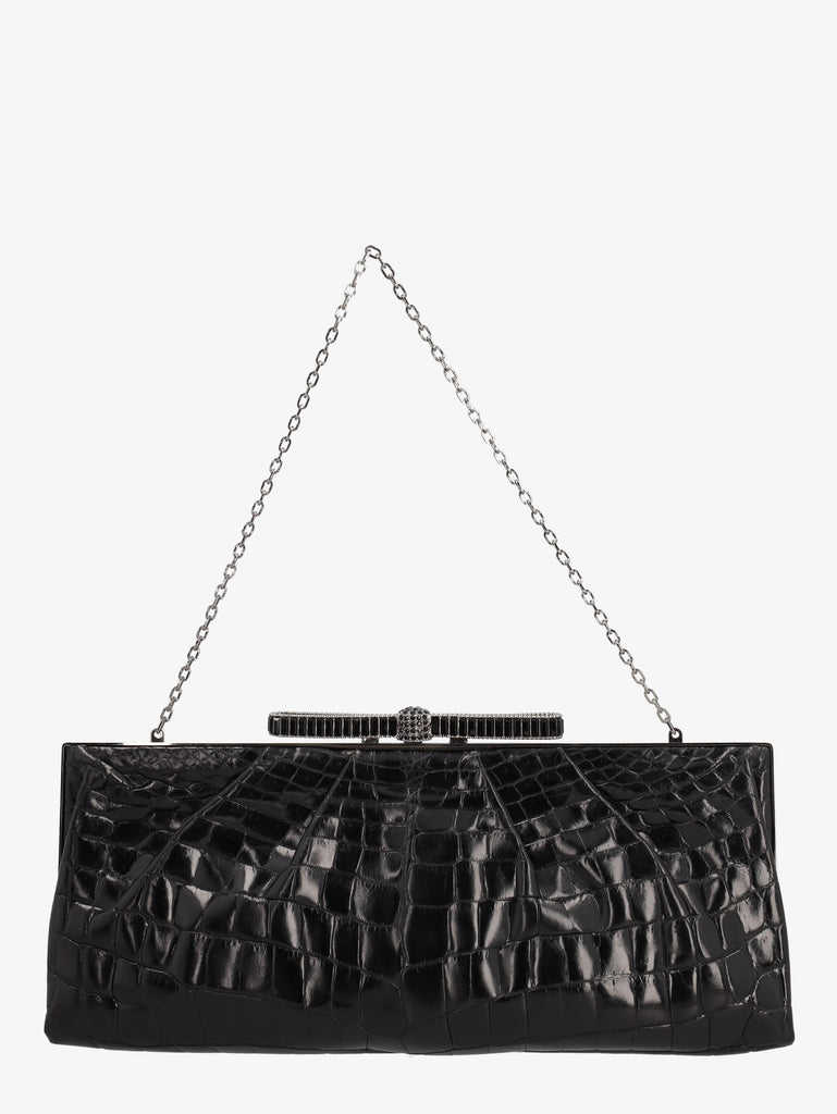 Valentino Clutch Bag In Black Cocco