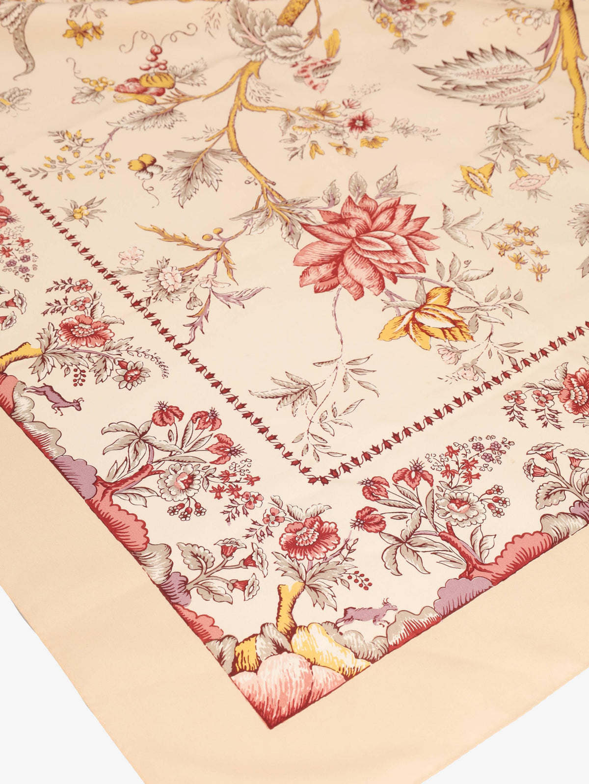 Foulard vintage in seta con albero della vita