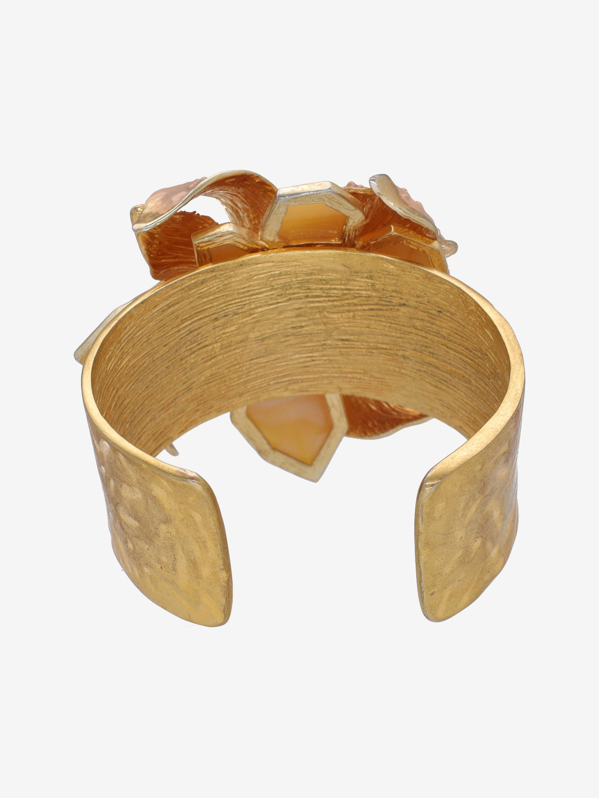Floral Open Bangle Bracelet W27526.122  Vintage 