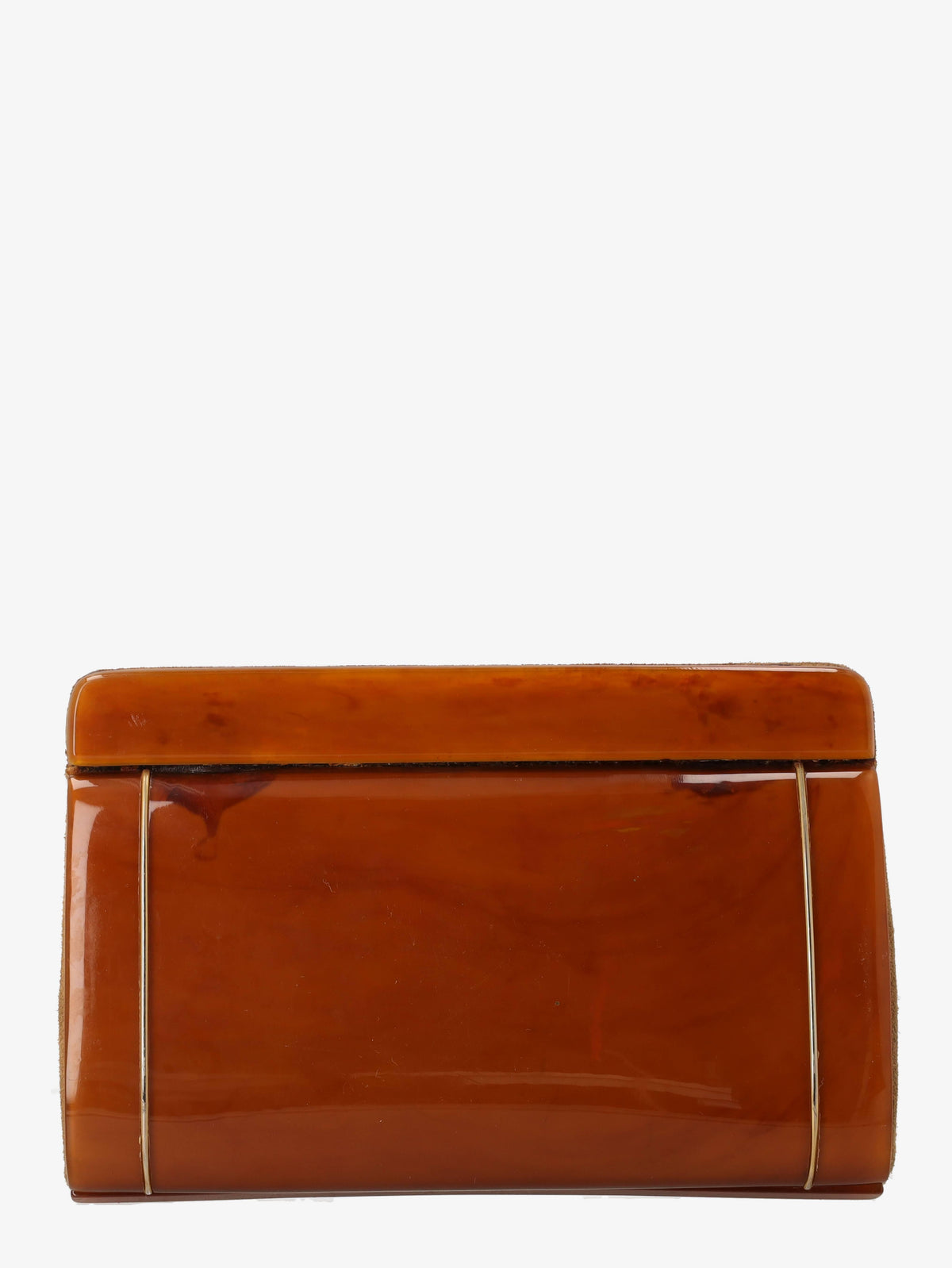 Vintage Caramel Bakelite Clutch WCV13032025.25  Vintage 