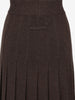 Jean Paul Gaultier Midi Brown Wool Skirt W7426.73  Jean Paul Gaultier 
