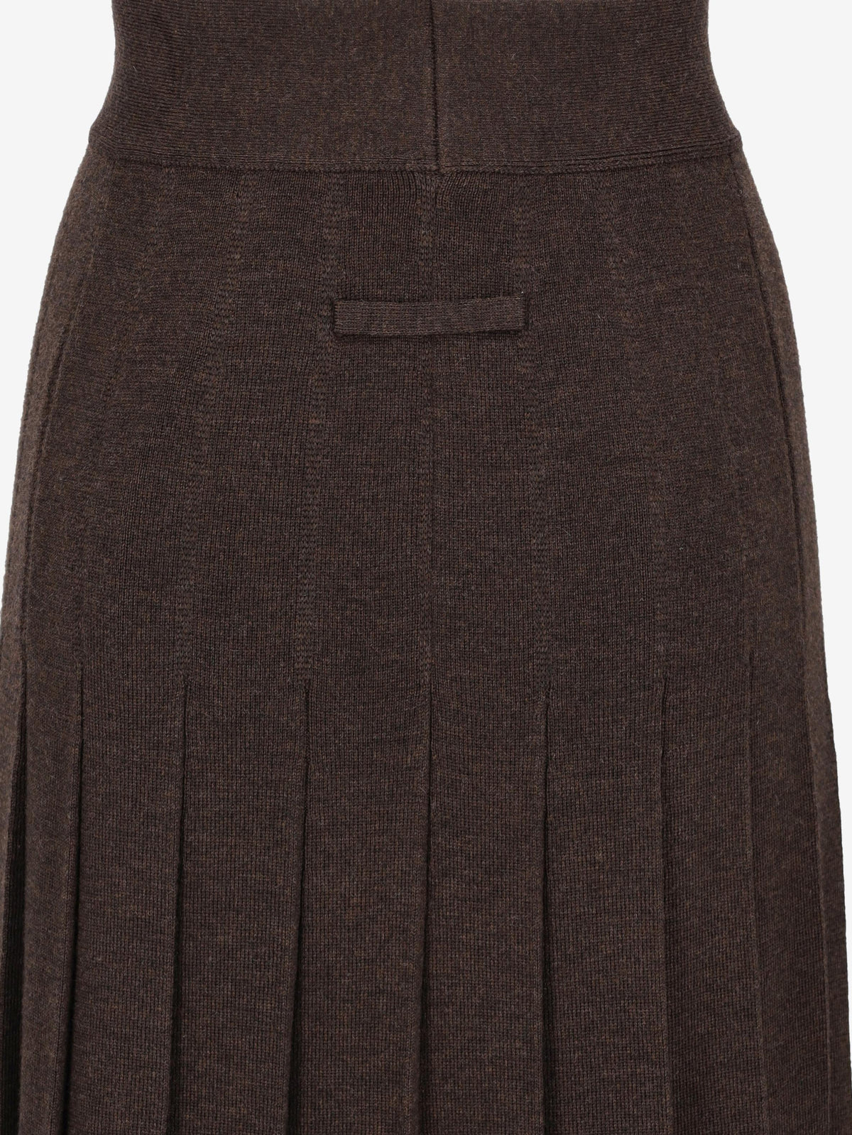 Jean Paul Gaultier Midi Brown Wool Skirt W7426.73  Jean Paul Gaultier 