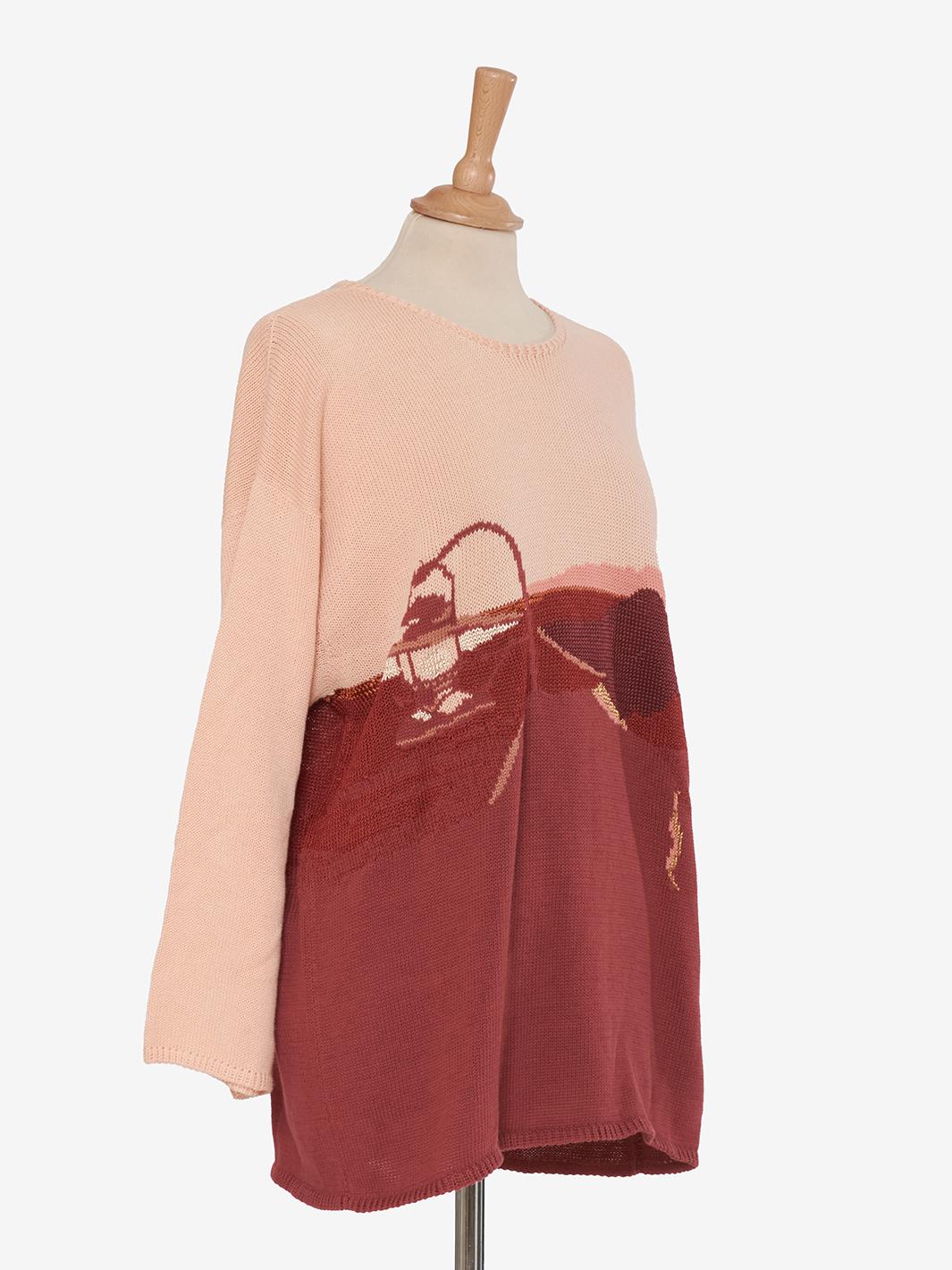 Krizia Sweater with Abstract Embroidery