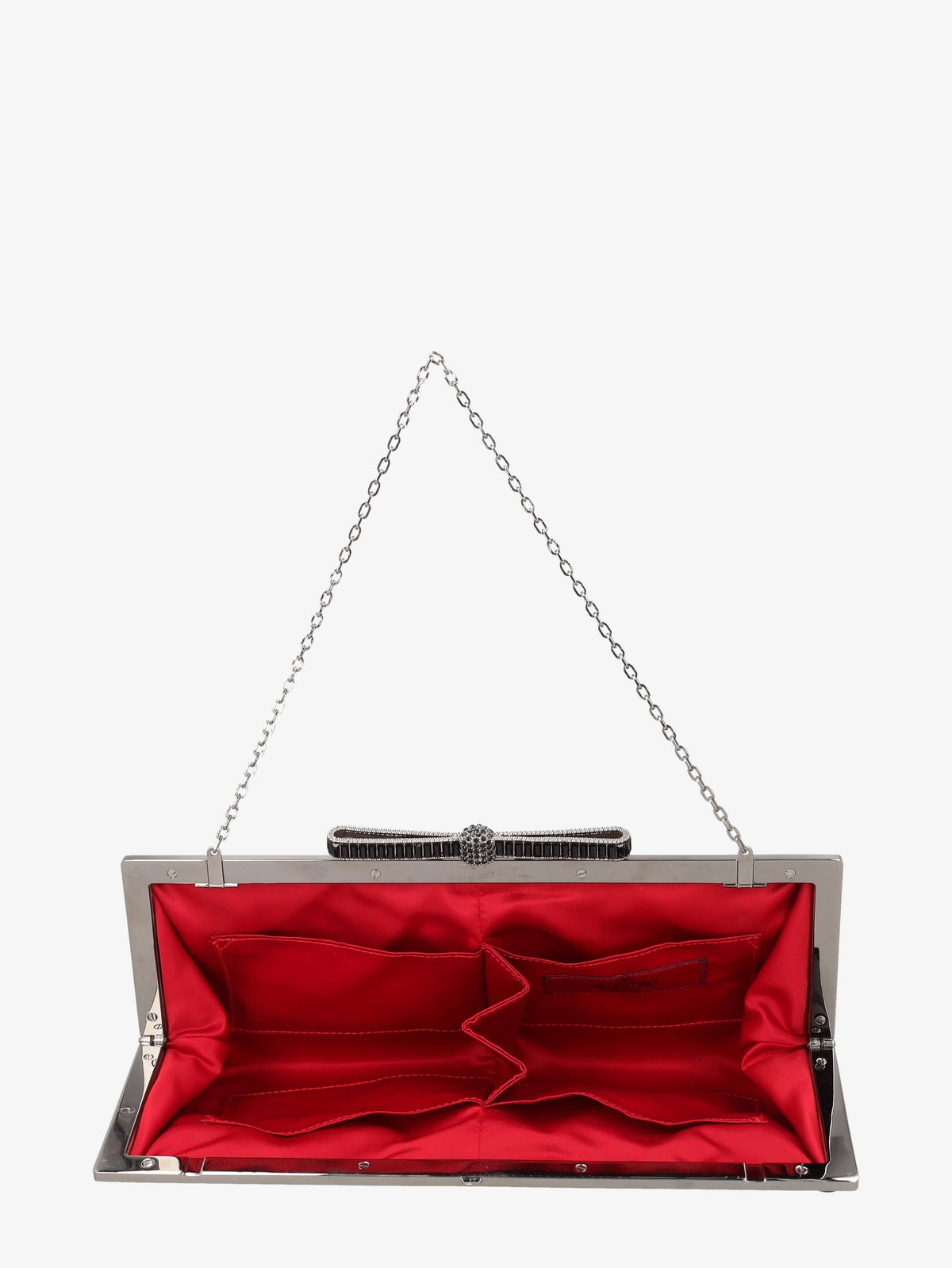 Valentino Clutch Bag In Black Cocco