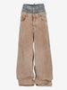 Dsquared2 Twin Pack Layered Wide-Leg Trousers CVM26.23.164  Dsquared² 