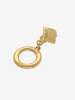 MCM Logo Pendant Clip-On Earrings with Hoop Detail W13426.1  Mcm 