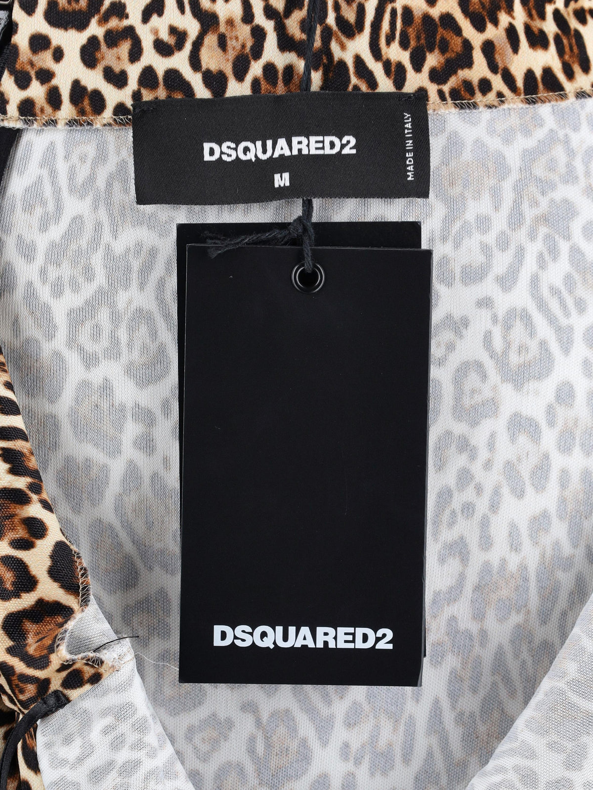 Dsquared2 Leopard Print Jersey Cutout Jumpsuit CVM26.23.64  Dsquared² 