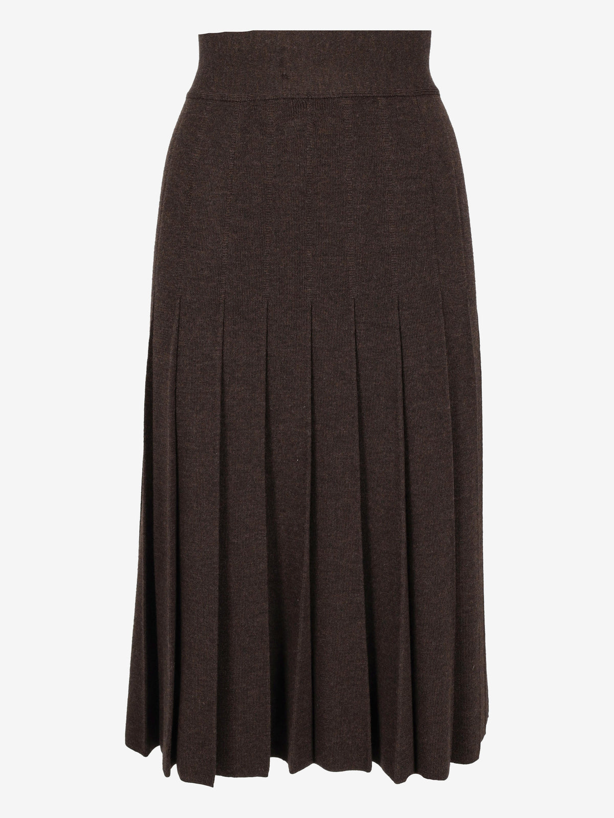 Jean Paul Gaultier Midi Brown Wool Skirt W7426.73  Jean Paul Gaultier 