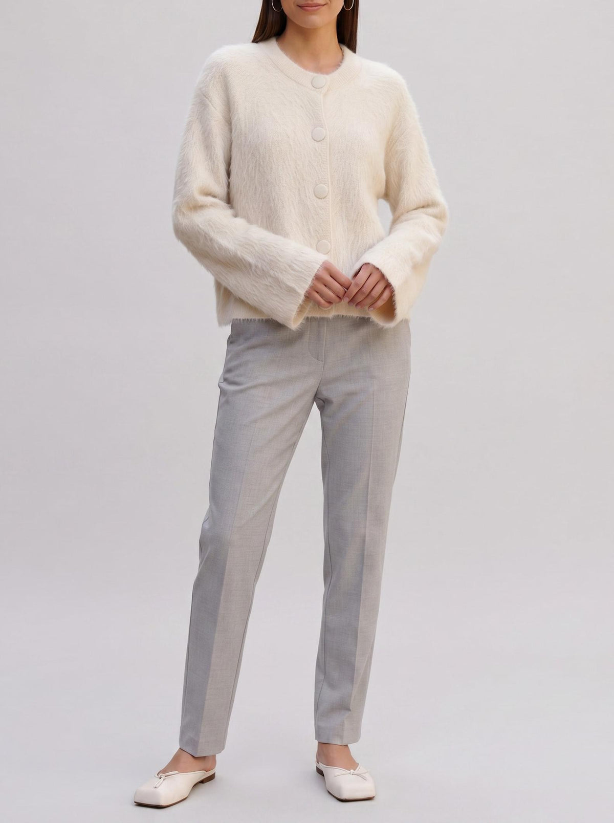 Jil Sander Cardigan in Alpaca and Wool Blend MR61125.13  Jil Sander 