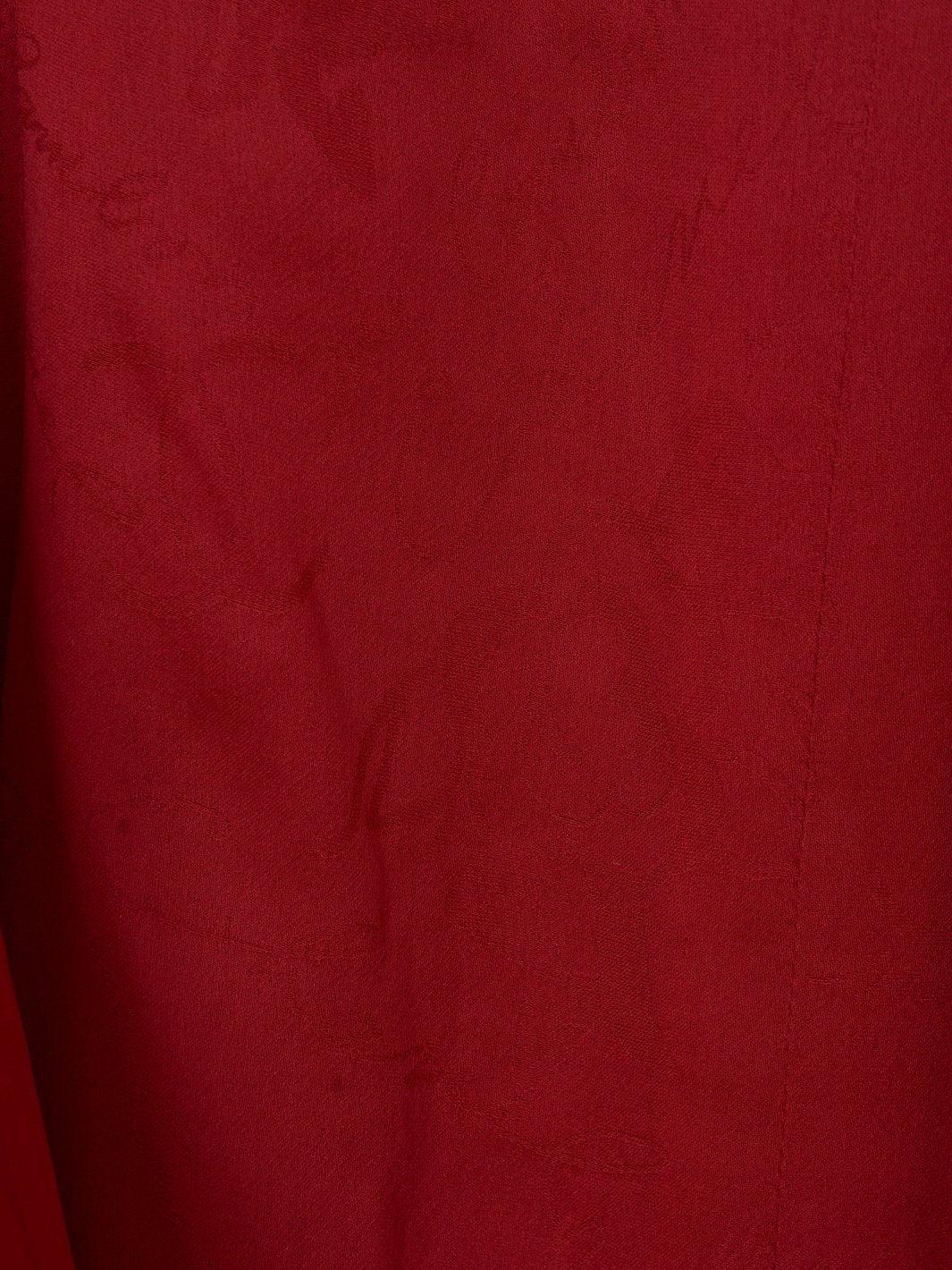 Abito smanicato Y2K Chanel in lana rossa