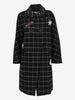 Vintage Double-Breasted Checkered Coat with Patch Details CVM26.22.22  Vintage 