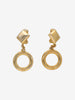 MCM Logo Pendant Clip-On Earrings with Hoop Detail W13426.1  Mcm 