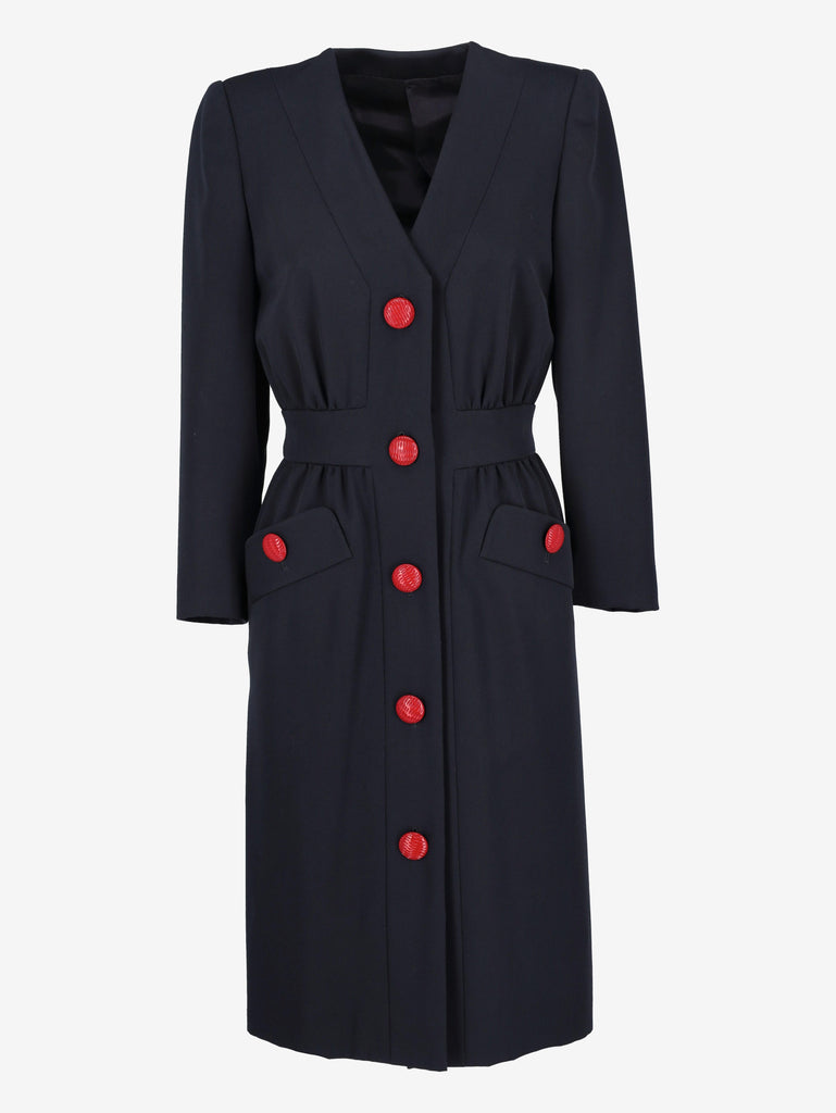 Vintage Blue Wool Dress CVB21.43.3  Vintage 